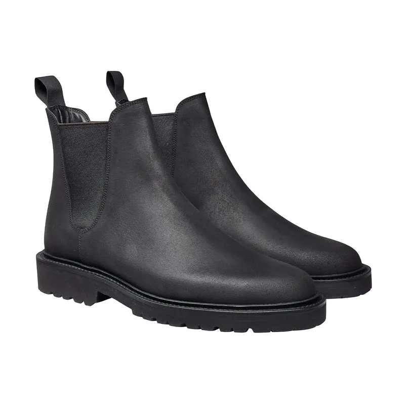Margie 2 Black Rough-Out Suede