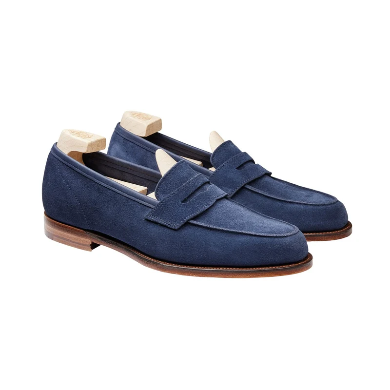 Lilou Sapphire Blue Calf Suede