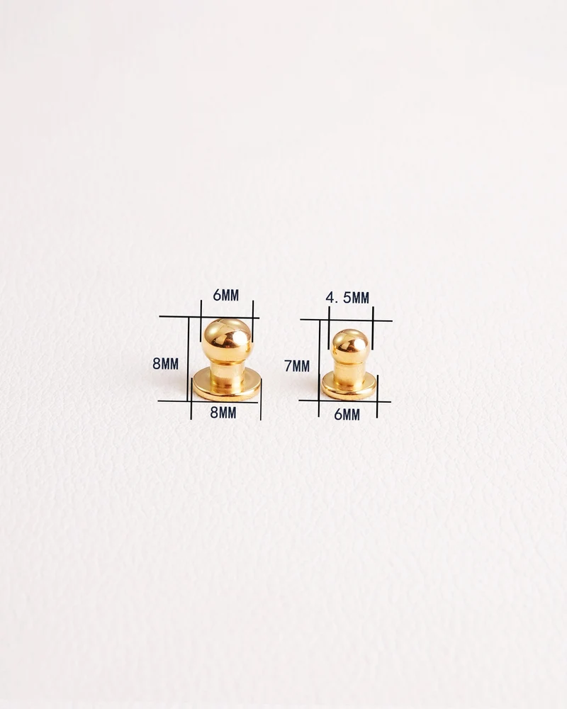 Stainless Steel collar button stud | Gold and Silver | 2 sizes