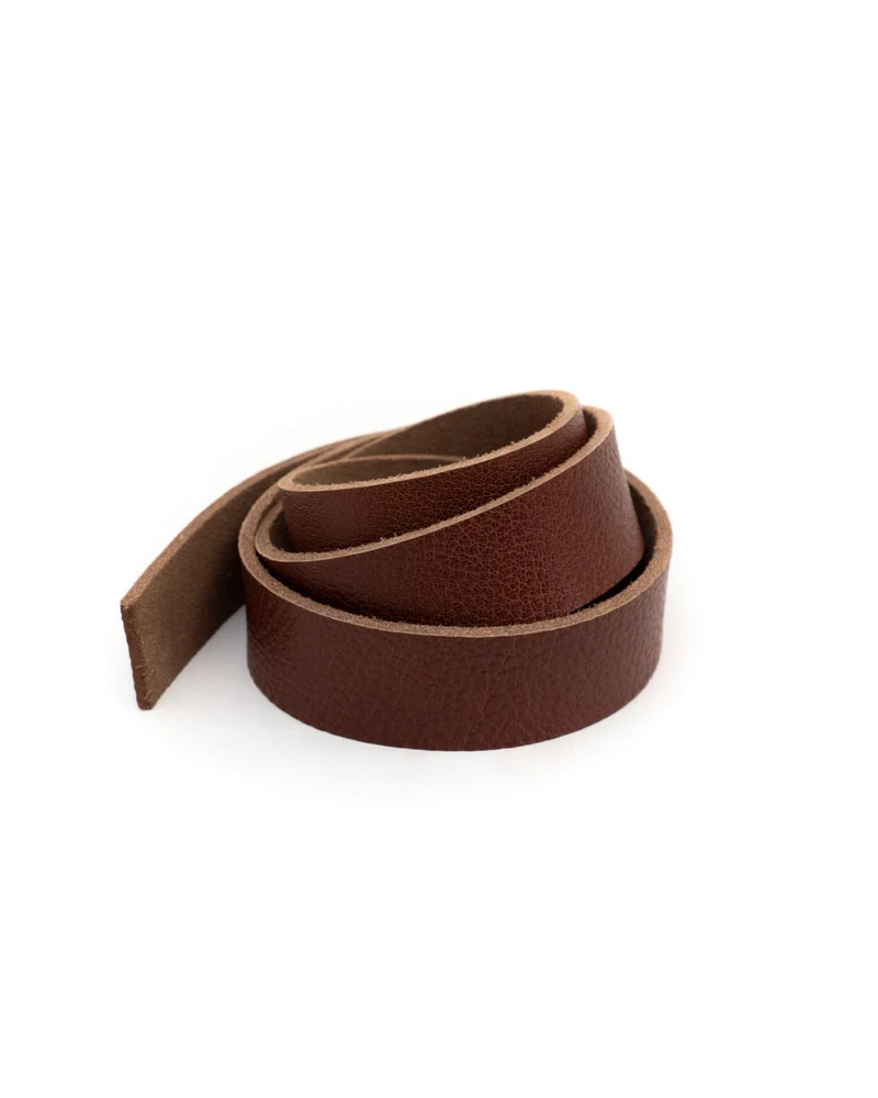 Portland Collection belt strap | Natural milled buffalo leather
