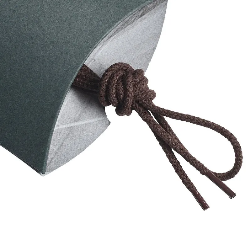 Dark Brown Braided Laces - 85cm
