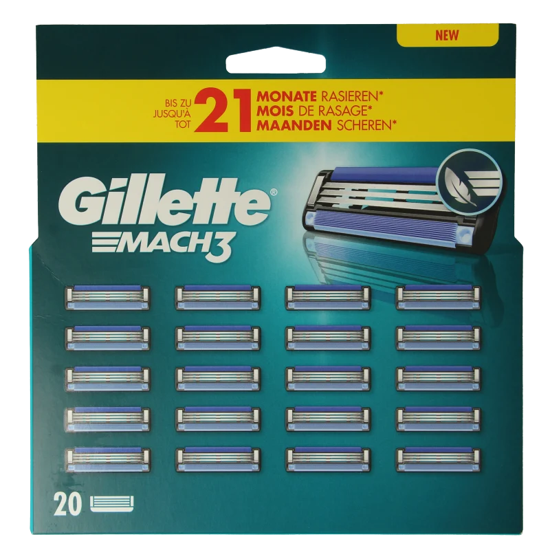 Gillette Mach3 blades 20 stuks