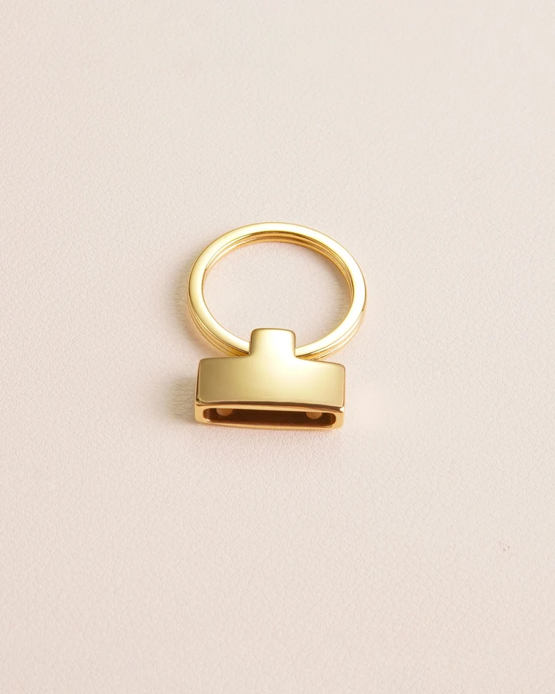 Stainless Steel Key Ring | Gold and Silver | 21 mm