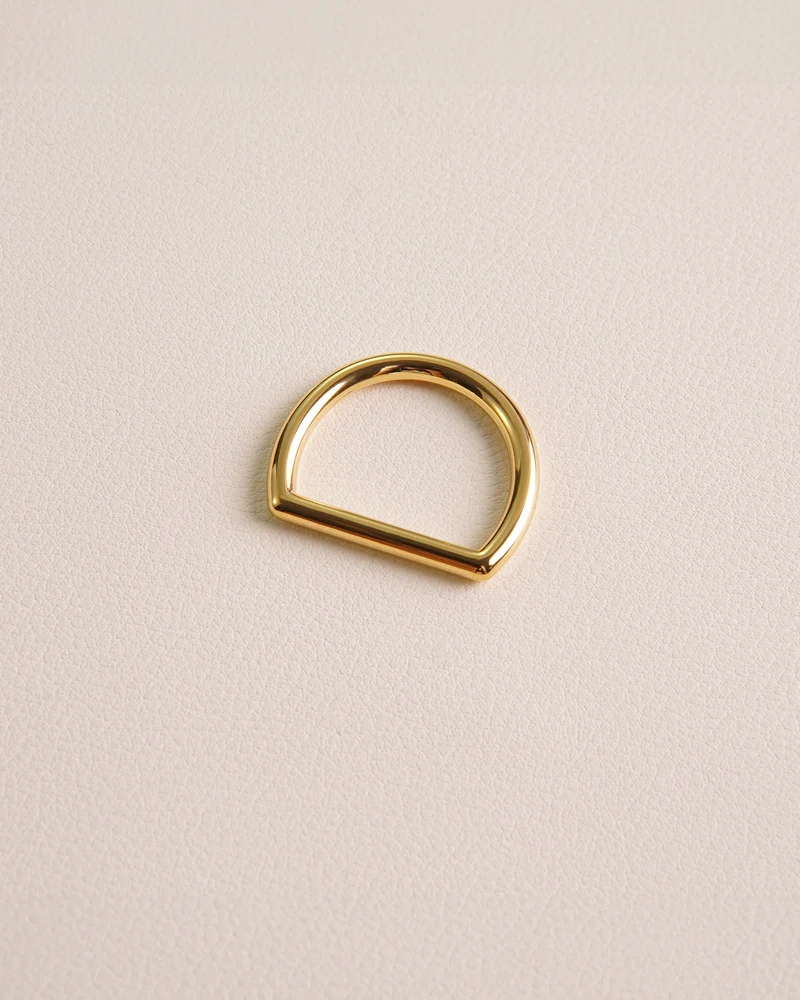 Stainless Steel D-Ring | Gold and Silver | 8 inner sizes