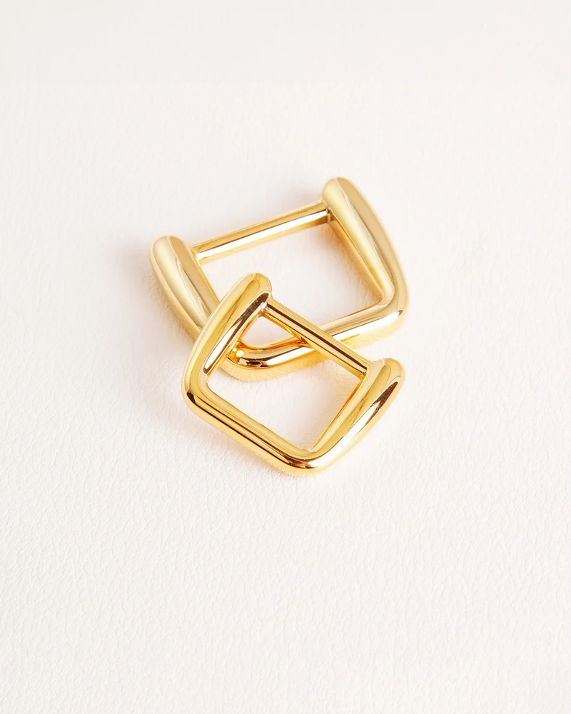 Stainless Steel rectangular ring | Gold and Silver | 2 inner sizes