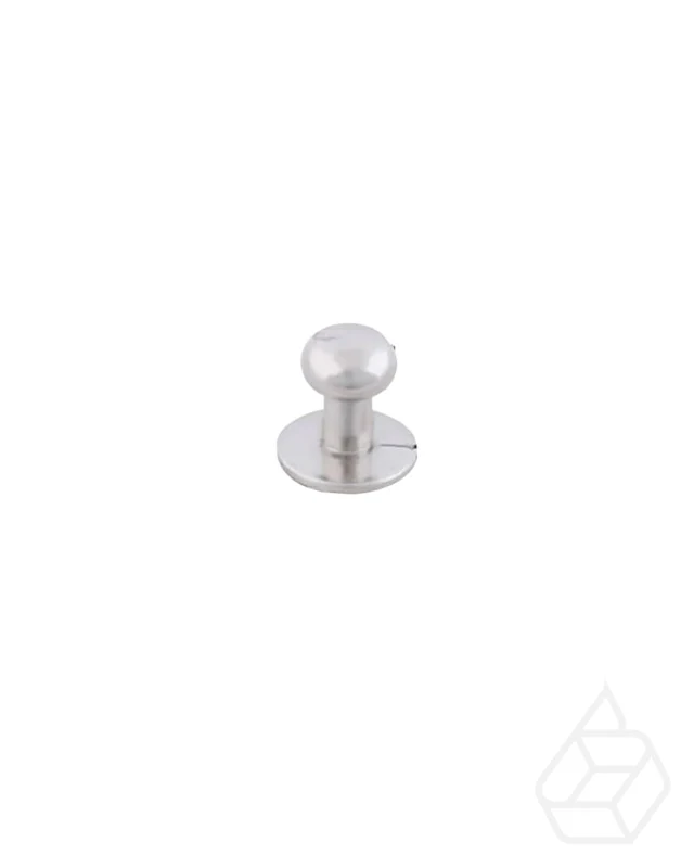 Collar button stud | Silver | Head size 8 mm (10 pieces)