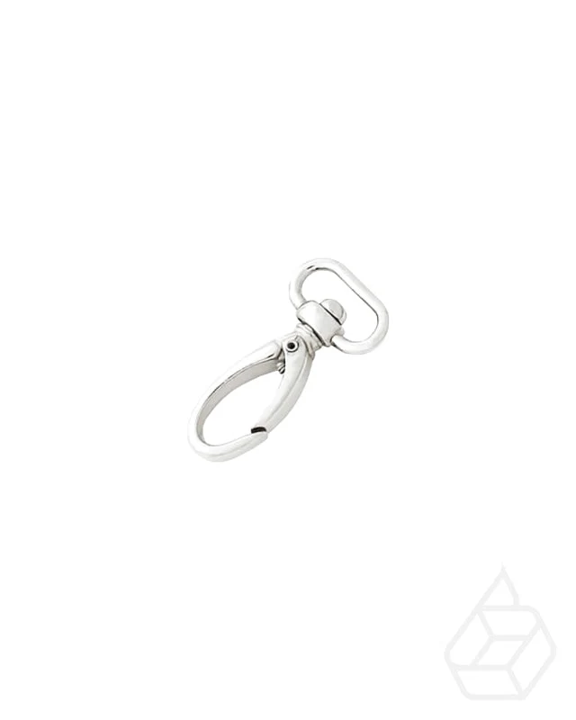 Drop-shaped swivel snap hook | Silver | 2 inner sizes
