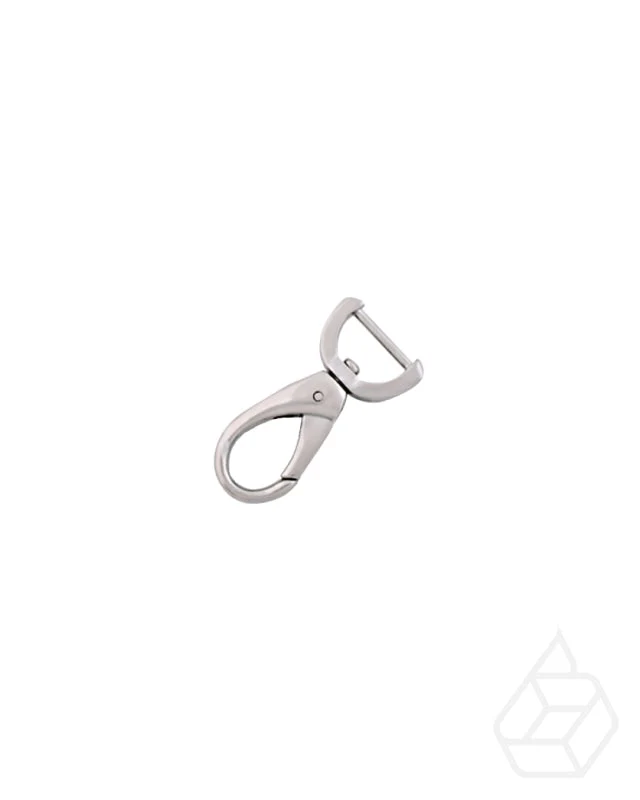 Drop-shaped swivel snap hook | Gold and Silver | inner size 15,2 mm