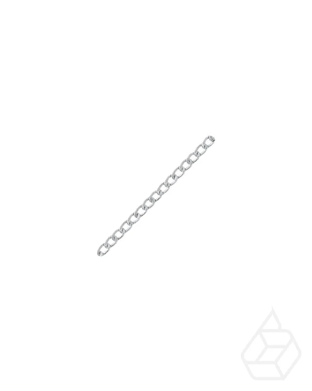 Gourmet link chain | Silver | 12 x 7 mm (1 meter)