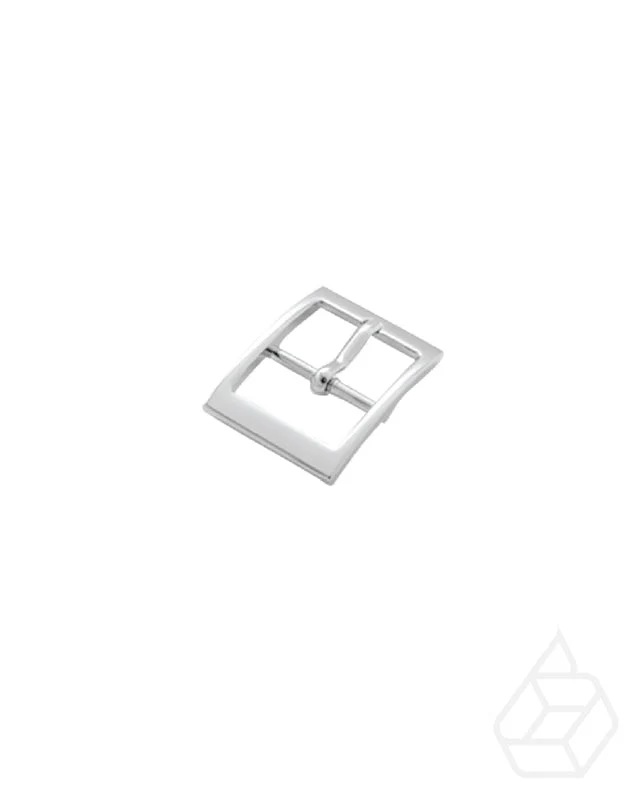Rectangular buckle with center bar | Silver | inner size 30 mm