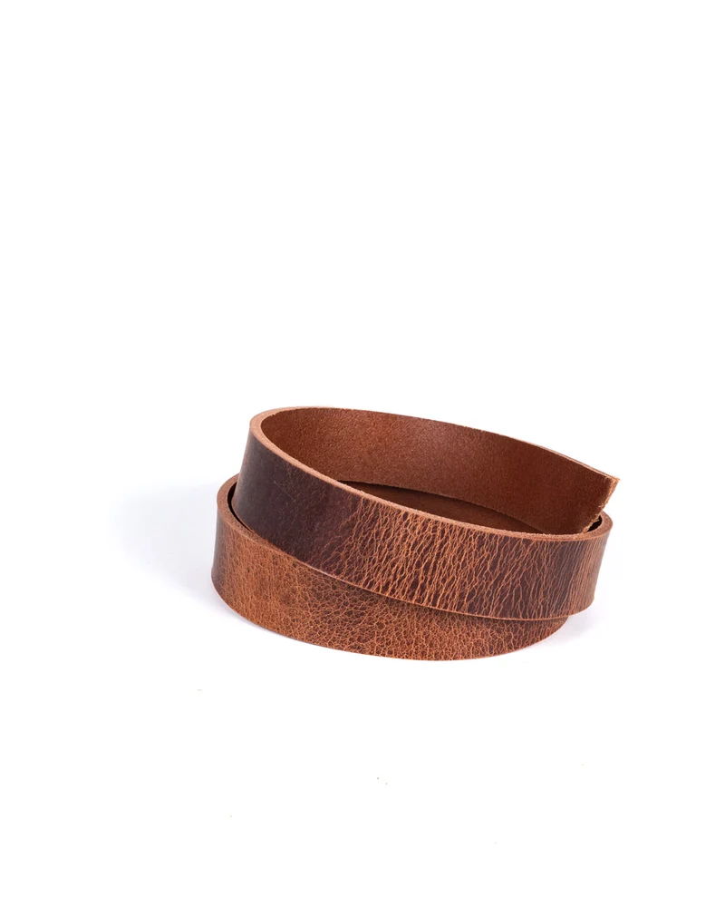 Buffalo Collection belt strap | Thick and firm buffalo leather with a matte finish