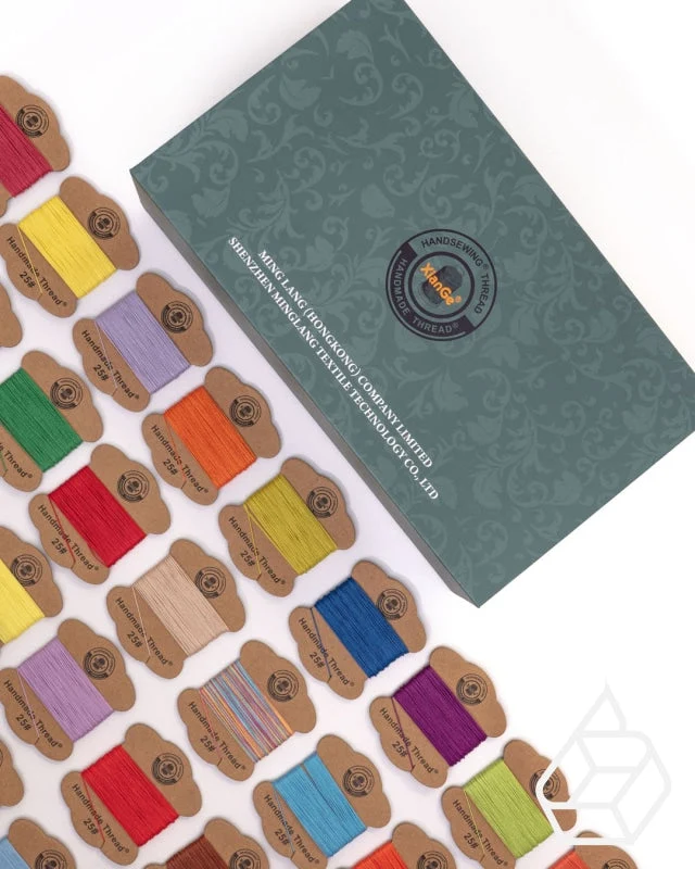MeiSi XianGe polyester thread | Set with mini spools in 84 colors | 2 available thicknesses