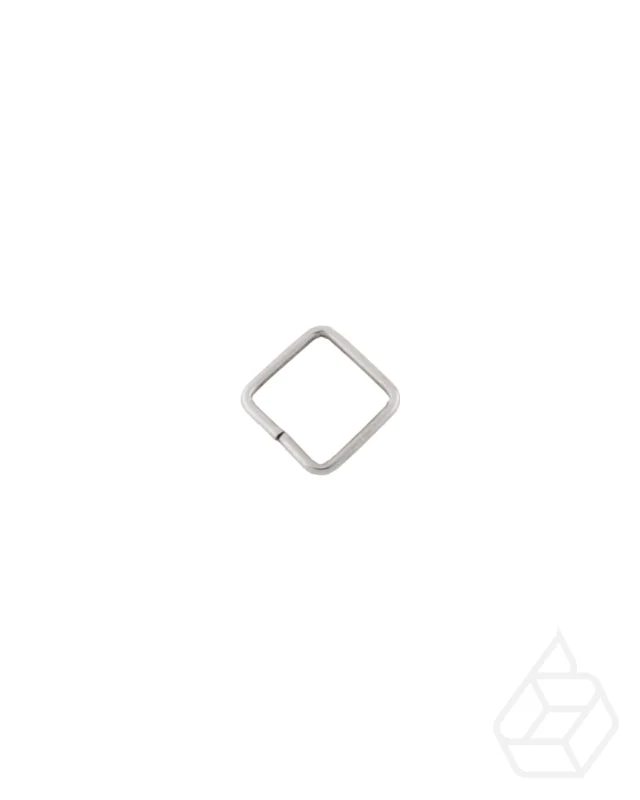 Square ring | Silver | inner size 30 mm