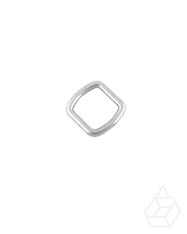 Square ring | Silver | inner size 25,5 mm