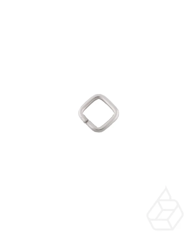 Square ring | Silver | inner size 15,2 mm