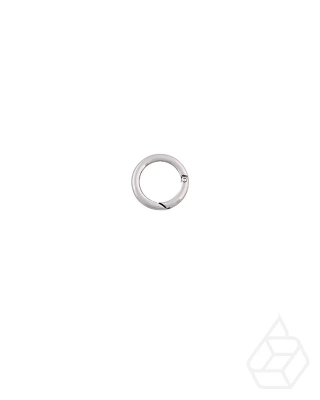 Round O-Ring, swivel snap hook | Silver | inner size 26,1 mm