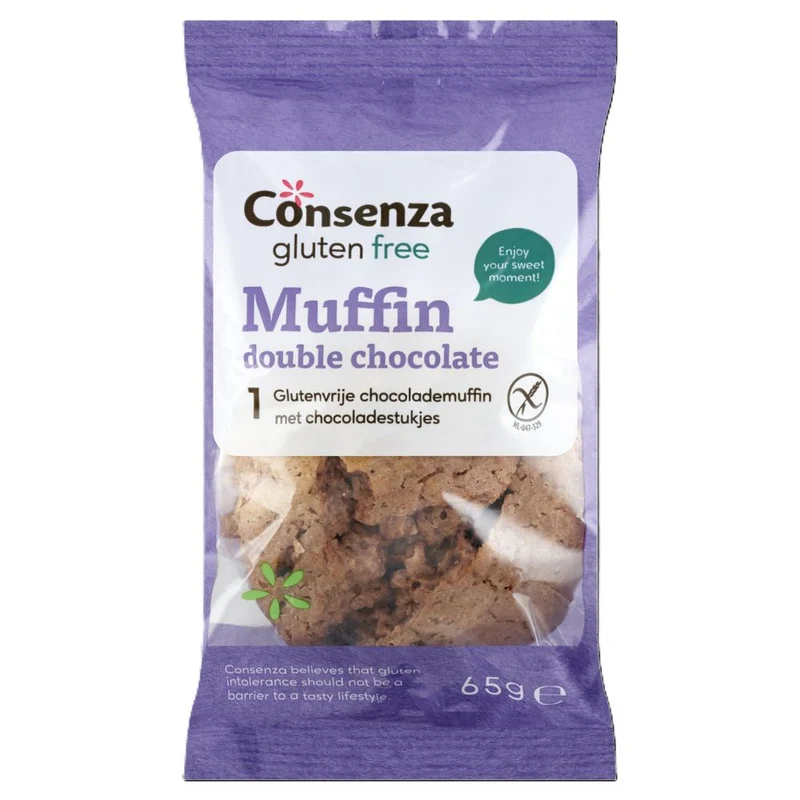 Consenza Muffin Double Chocolate 65 gram