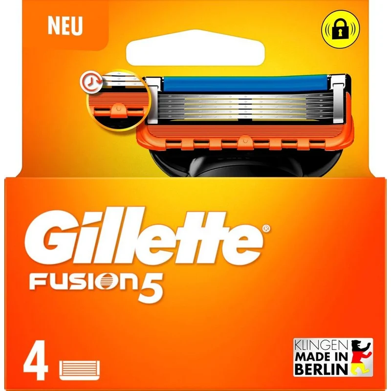 Gillette Fusion Scheermesjes 4 stuks