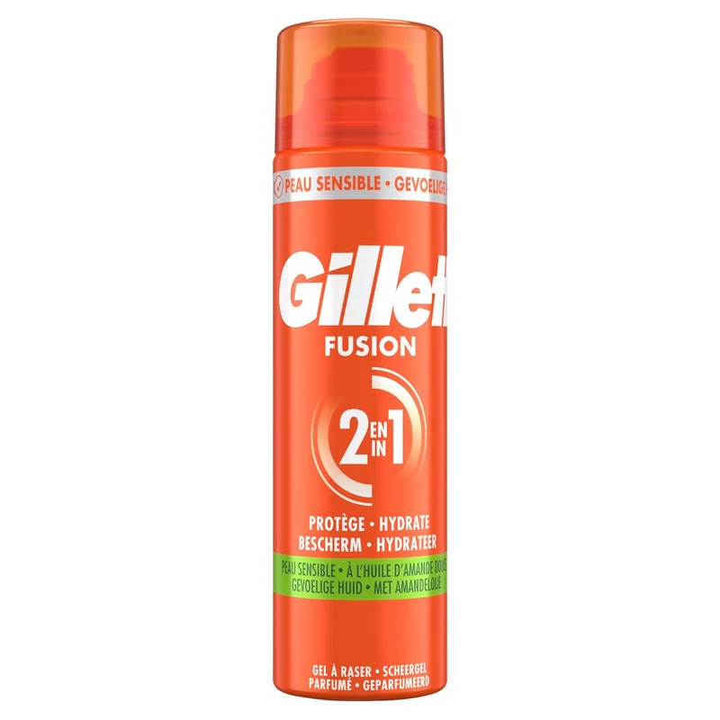Gillette Fusion Scheergel Amandelolie 200 ml