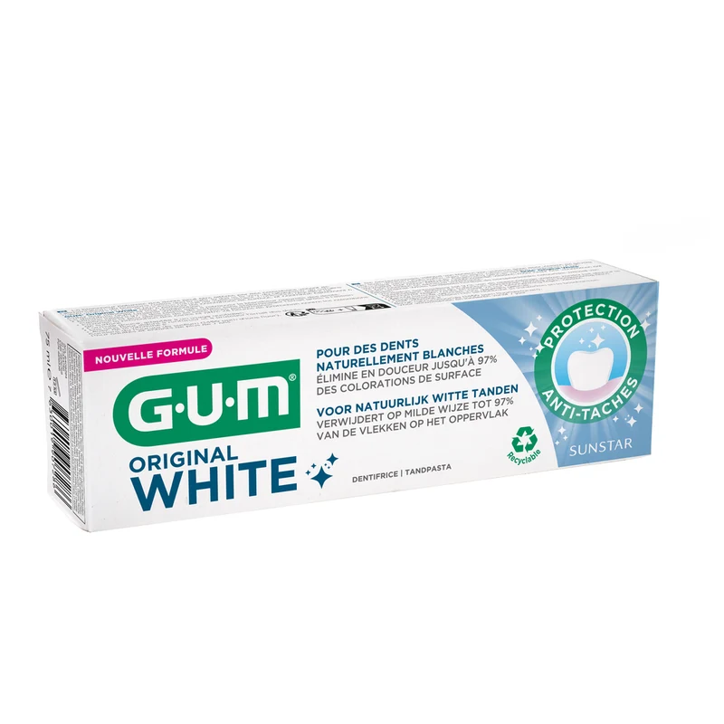 GUM Tandpasta white original 75 ml
