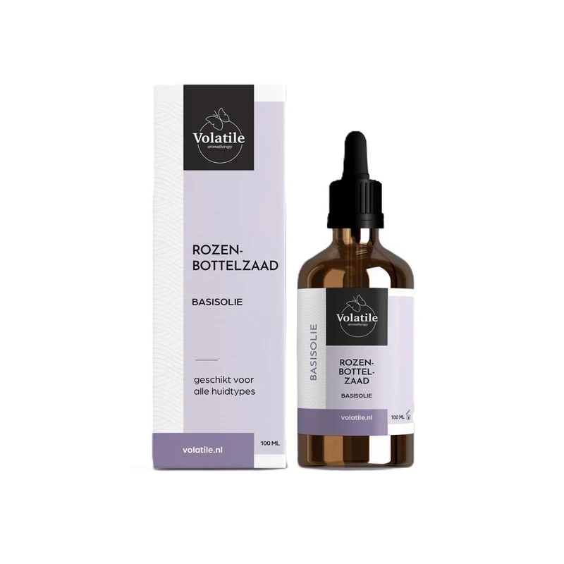 Volatile Rozenbottelzaad basisolie glazen fles 100 ml