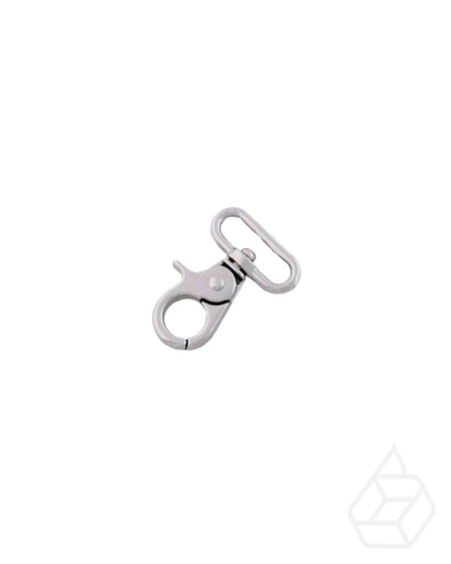 Round swivel snap hook | Silver | 3 inner sizes