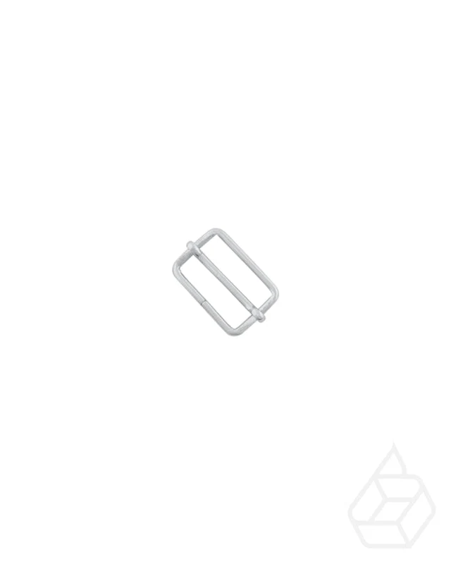 Rectangular double loop slider | Silver | inner size 20 mm