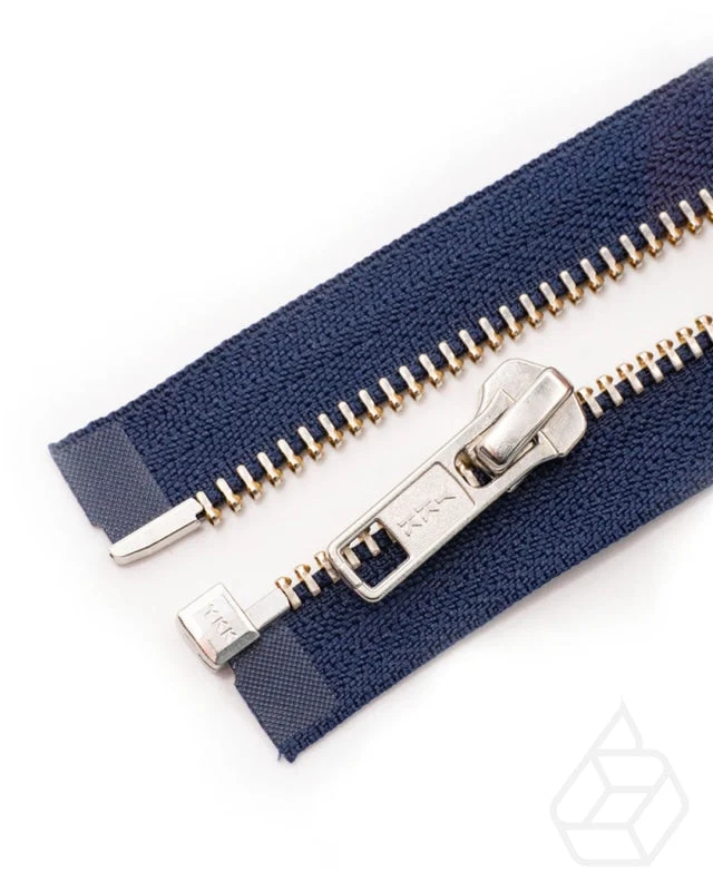 YKK Metal | Complete, separating zipper with single slider | Silver | Size 5