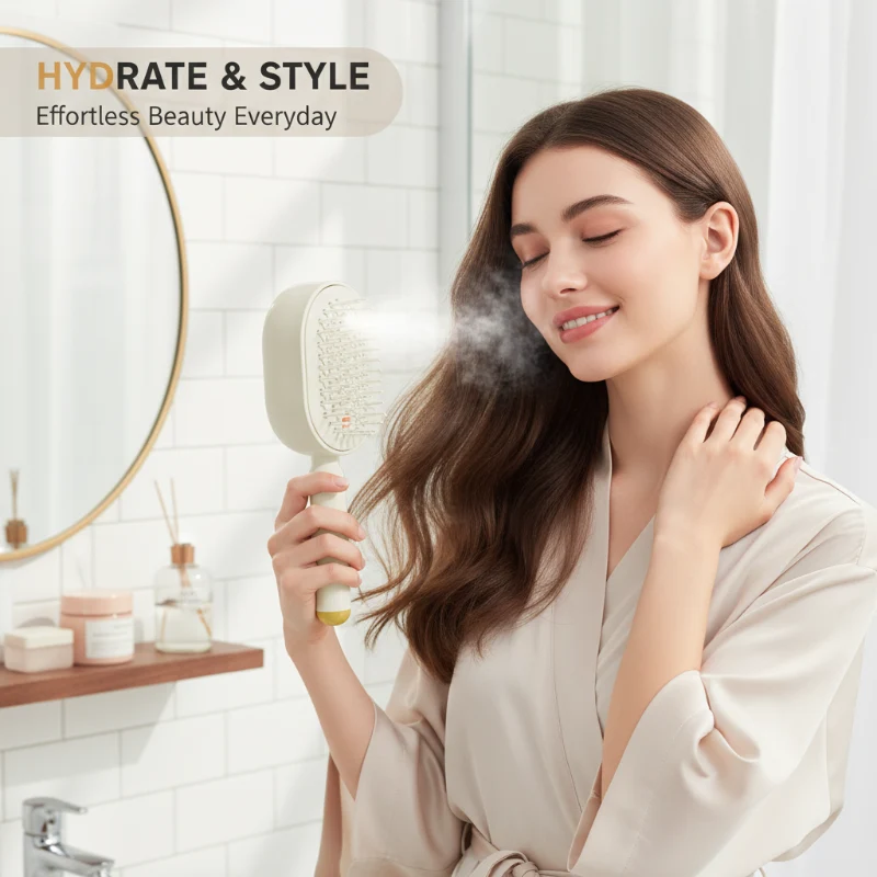 Rose® MistComb: Spa Massage Mist Kam Ontwarringsborstel