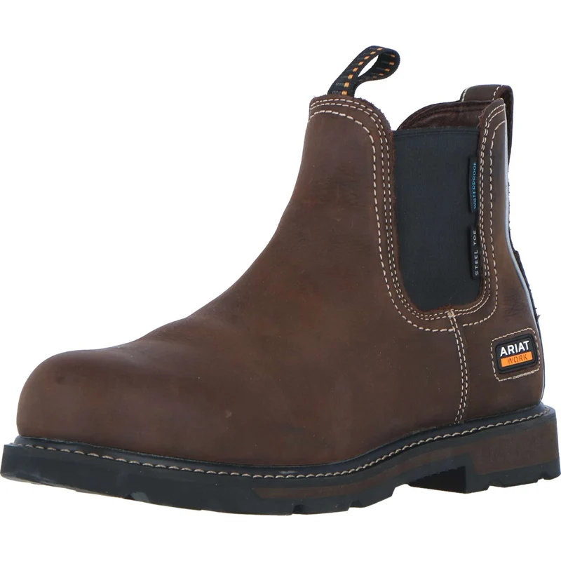 Ariat Jodhpurs Groundbreaker Chelsea Waterproof Steel Toe Heren Bruin