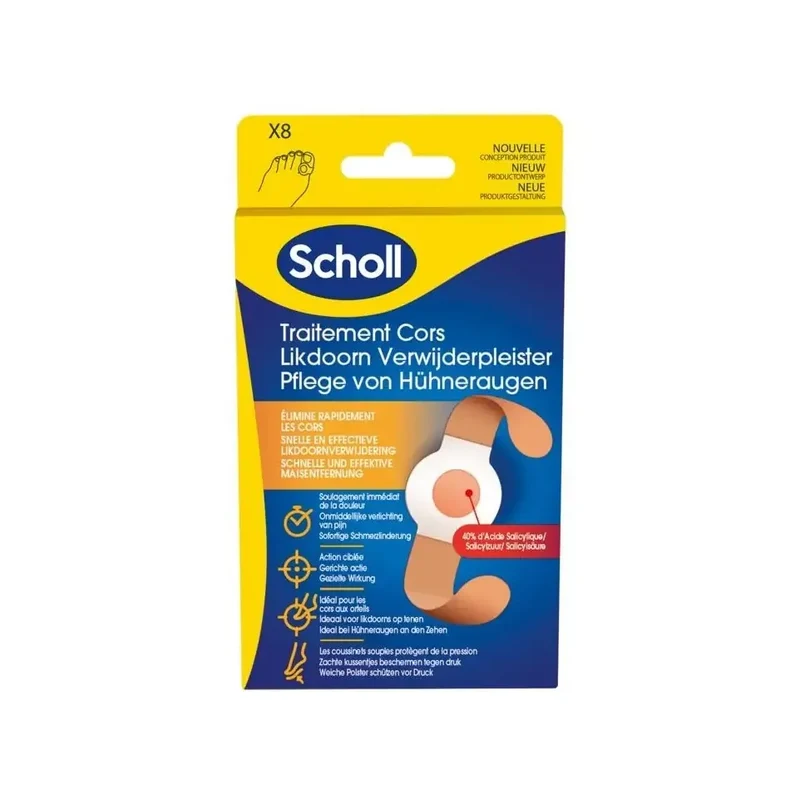 Scholl Likdoorn verwijderpleister 4 stuks