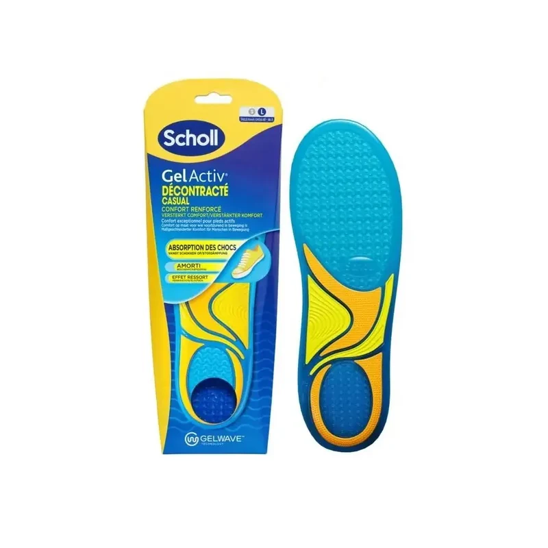Scholl Casual gel active inlegzolen maat L 41-46.5 1 paar