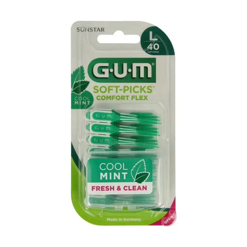 GUM soft picks comfort flex mint L 40 stuks