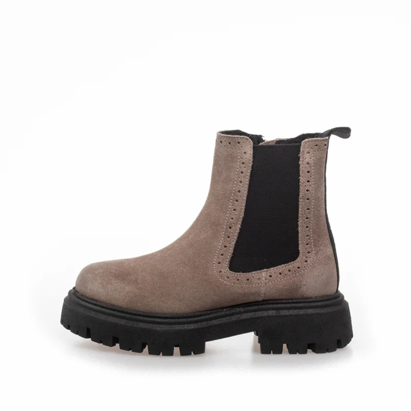 AGNES GIRL FUR SUEDE - TAUPE