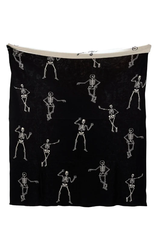 Skeletons Throw Blanket