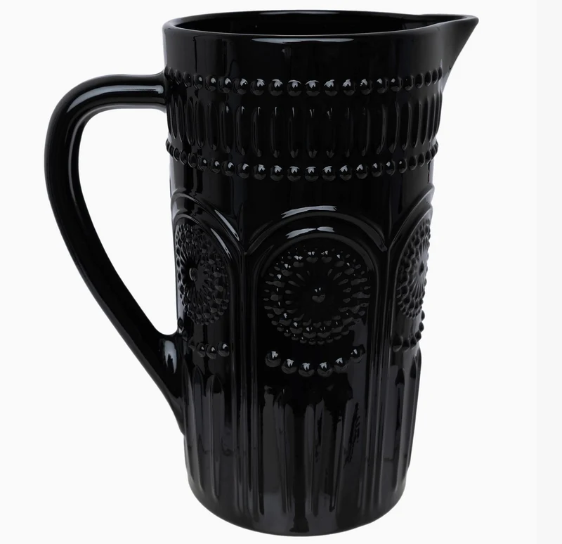 Black Codi Glass Pitcher