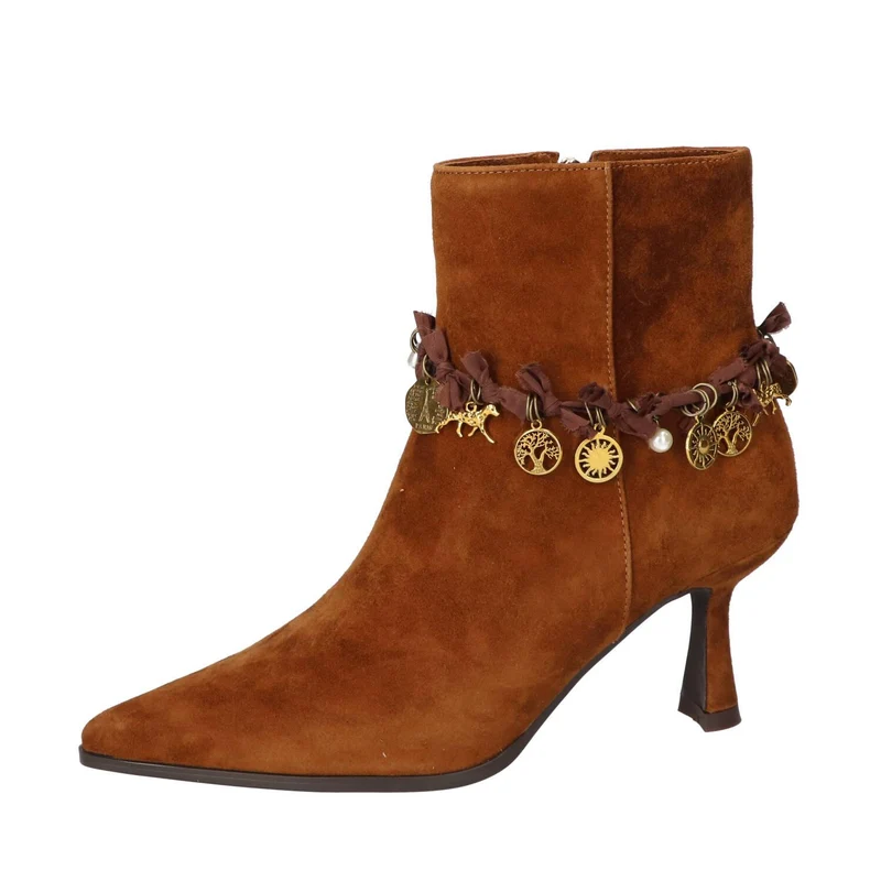 Booties, Cognac
