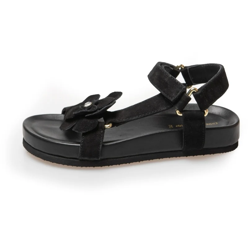 MY FLOWERS GIRL - BLACK SUEDE