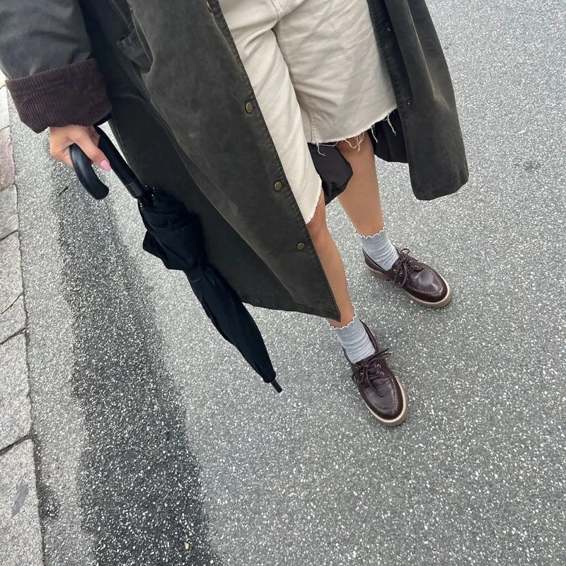 THE WALK LEATHER - DK BROWN