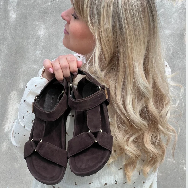 CARRIE SUEDE - DARK BROWN SUEDE
