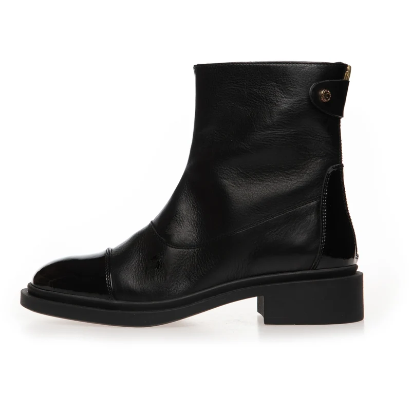 AS YOU SEE - PATENT TOE - BLACK W/PATENT TOE