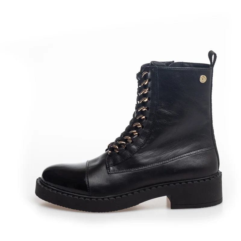 NEW ROCK PATENT - BLACK/SILVER