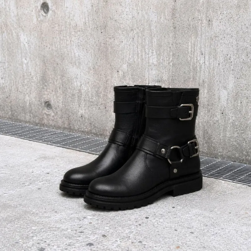BIKER LOW (WR) - BLACK