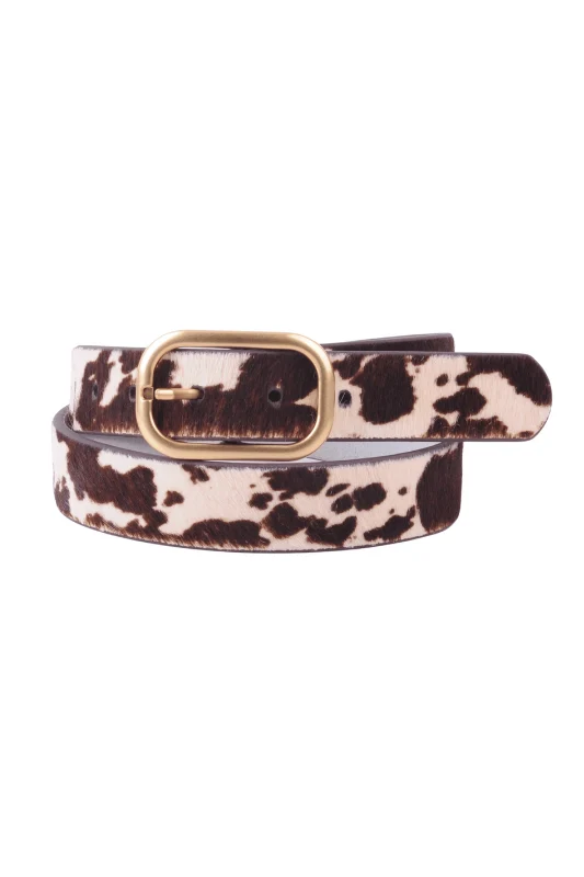 Ruby Cowhide Belt