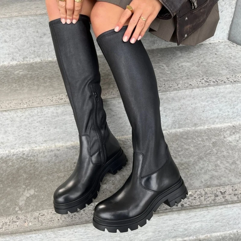 JUST ME / STRETCH BOOT - BLACK