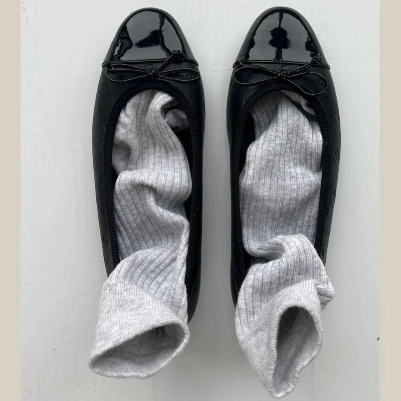 MY OWN BALLERINAS - BLACK (LOGO)