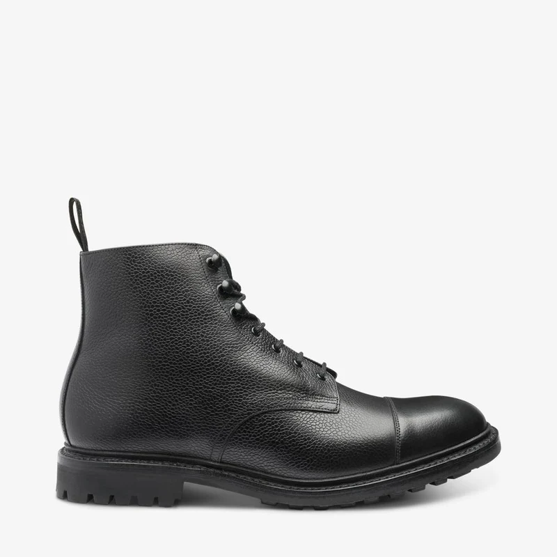 Sedbergh Derby boot - Zwart Grain