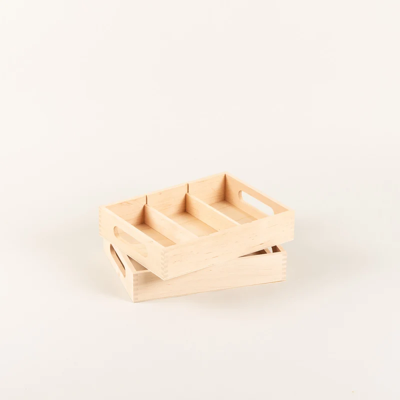 Inlegbakjes voor schoenpoetskist