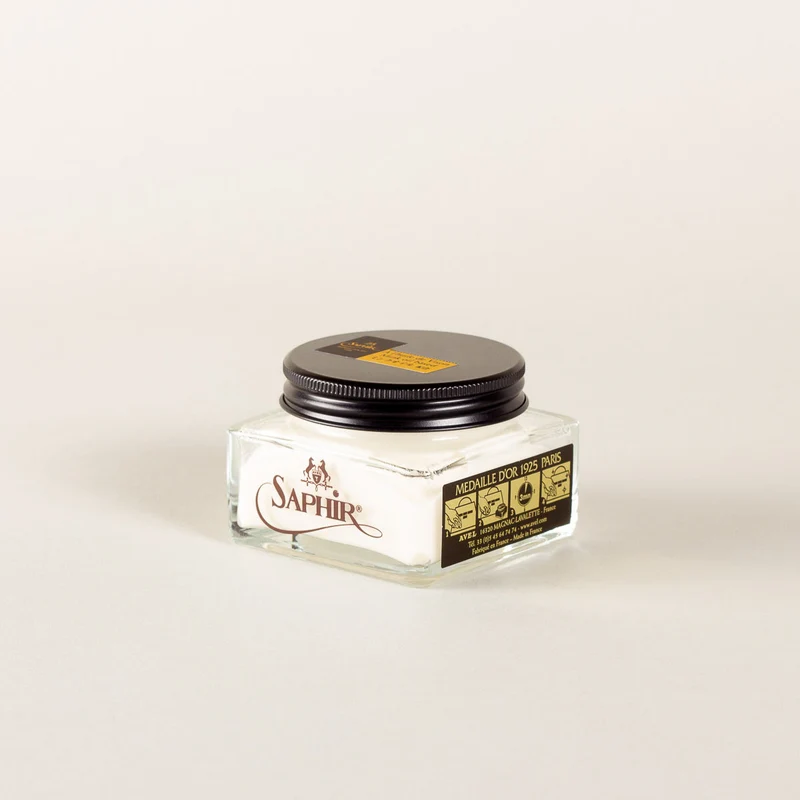 Vegetable tanned leather crème