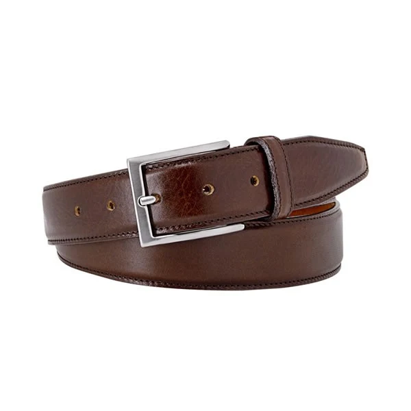 Kalfsleren riem bruin